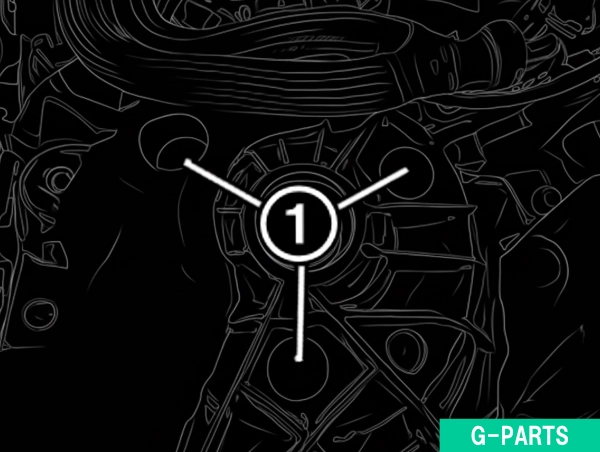 フロントエアサスペンションストラットの取付け②