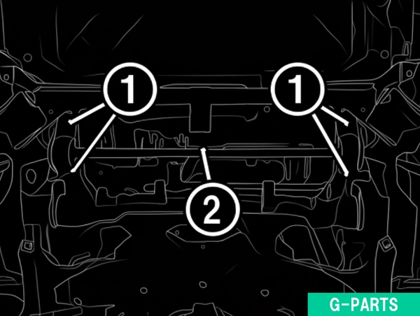 電動ステアリングギアボックス (EPS) を緩める②