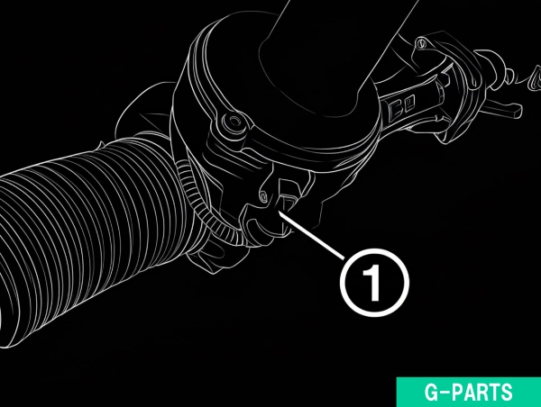 電動ステアリングギアボックス (EPS) を緩める⑥
