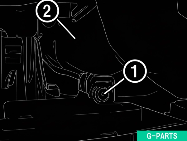 ファンシュラウド(電動ファンを含む)の脱着/交換①