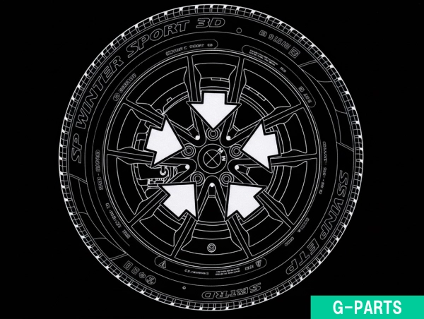 フロントまたはリアホィール装着