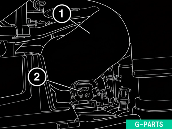 ファン シュラウド(電動ファンを含む)の脱着③