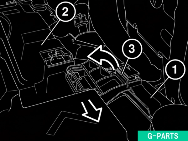 ファン シュラウド(電動ファンを含む)の脱着④