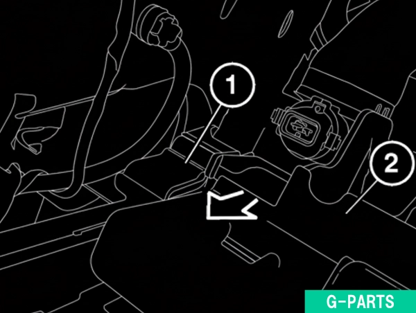 ファン シュラウド(電動ファンを含む)の脱着⑤